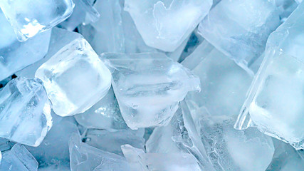 Close up ice cube background