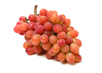Grapes on a white background 