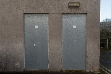 Naklejka na ściany i meble Closed down supermarket, 2019, Shaftesbury, Dorset