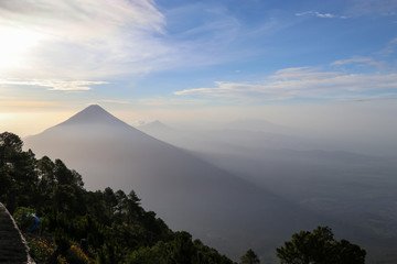 Gorgeous Guatemala - Overnight hike up dormant volcano Acatanango to watch Fuego volcano erupt by day and by night - eruption, blue, red, orange, power, force, smashing, amazing, aweinspiring © Michael