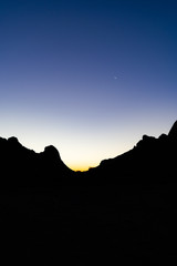 Coucher de soleil Spitzkoppe en Namibie, Afrique
