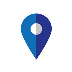 Placeholder flat symbol or location vector icon