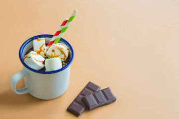 hot Chocolate  with marshmallow
