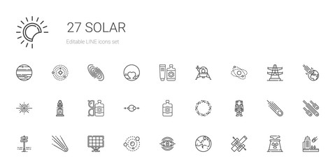 solar icons set