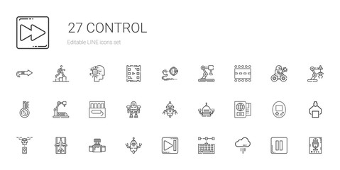 control icons set