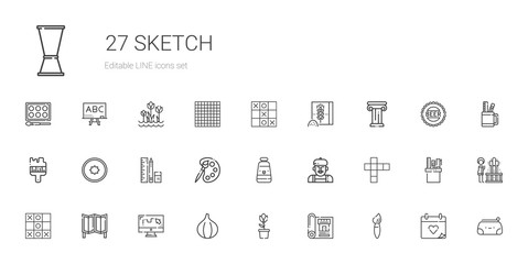 sketch icons set