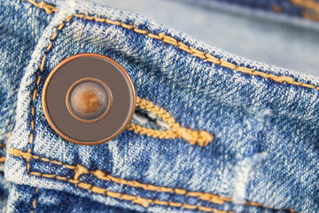 Jeans button mockup, fashion graphics