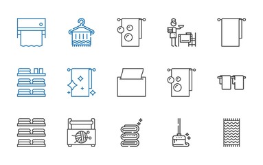 napkin icons set