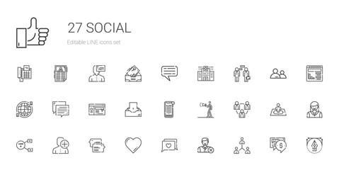 social icons set