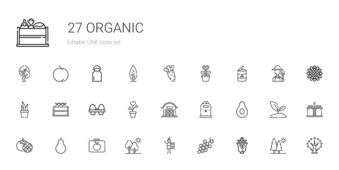 organic icons set