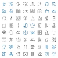 dress icons set