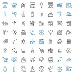 basket icons set