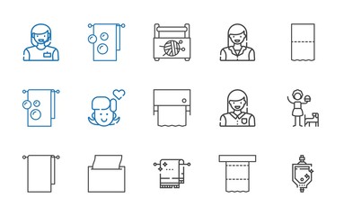restroom icons set