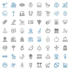 nature icons set