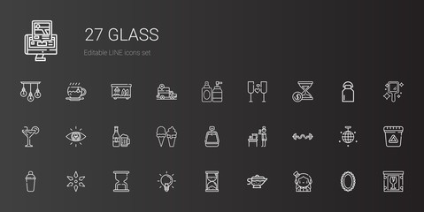 glass icons set