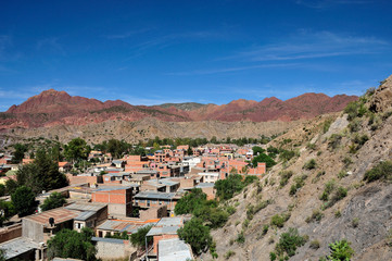 Fototapeta na wymiar view of Tupiza, Bolivia