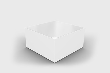 3D illustrator Box packaging Mockup for your design