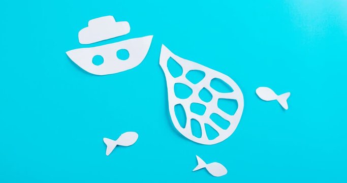 Sea is overfished. Less and less fish in sea