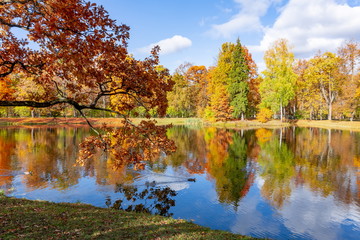 Alexander park in autumn, Pushkin (Tsarskoe Selo), St. Petersburg, Russia