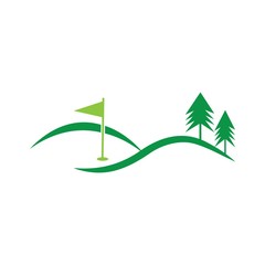 golf logo vector