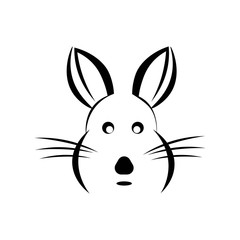 rabbit logo vector