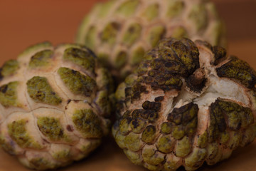 Harvested Sugar apples fruit (Annona squamosa)