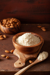 almond flour. healthy ingredient for keto paleo gluten-free diet