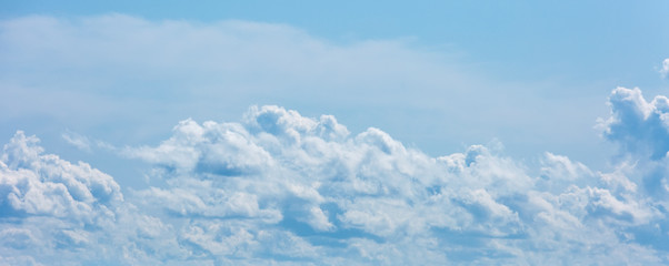 Thick clouds in the sky. Cloudy weather with clouds and clouds. On the sky clouds.