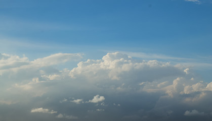 Beautiful clouds with blue sky