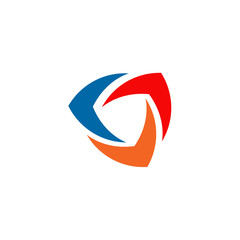 Boomerang weapon icon logo design vector template