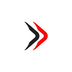 Obraz premium Boomerang weapon icon logo design vector template