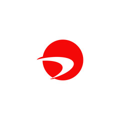 Boomerang weapon icon logo design vector template