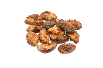 Haufen Paranüsse kandiert