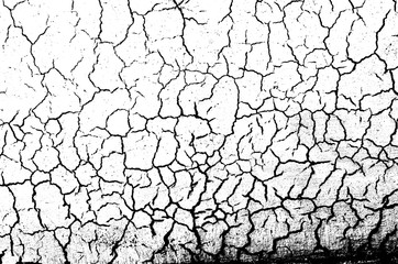 Abstract grunge cracks monochrome texture