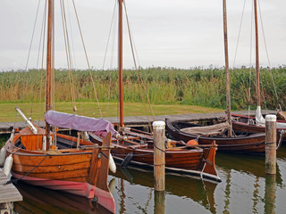 Alte historische Segelboote am Bodden