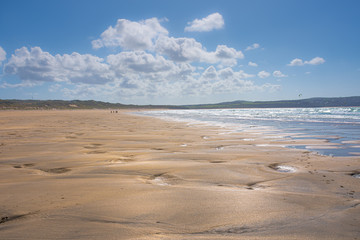 Fototapeta na wymiar Gwthian Beach, Cornwall