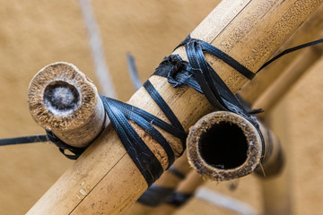 Hongkong  Bambusger&uuml;st Detailaufnahme