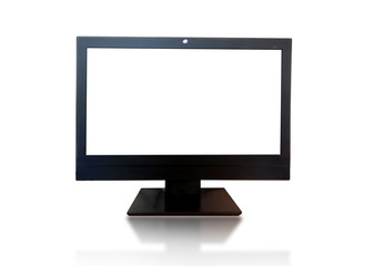 Computer monitor isolated on white background with clipping path.