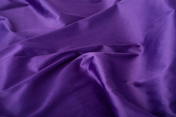 Purple Elegant fabric texture, abstract backdrop and modern pastel colours concept - Purple soft silk waves, flatlay background