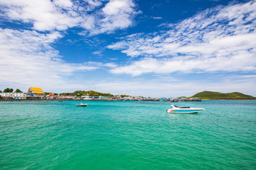 The village of fisherman in the bay of Thailand.