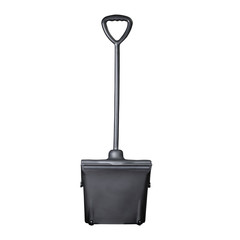 Black Plastic Industrial  standing scoops back and front view