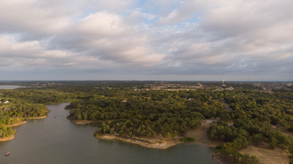 Fototapeta premium Aerial view of the trees