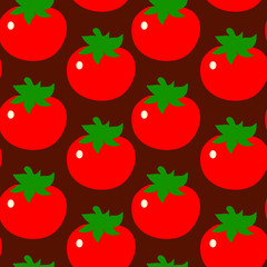 Seamless pattern with tomatoes.Can be used for wallpaper,fabric, web page background, surface textures