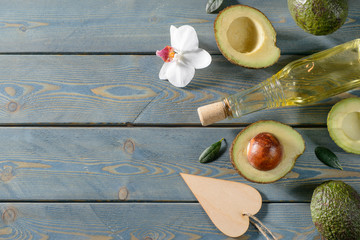 Avocado oil bottle