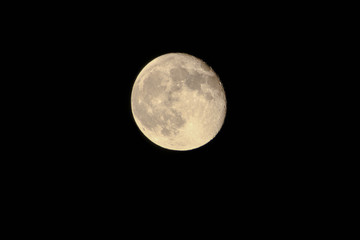 full moon in the night sky