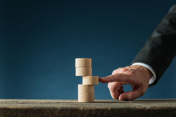Conceptual image of business stability