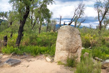Menhir en el paraje de "els estanys"La Junquera,Girona