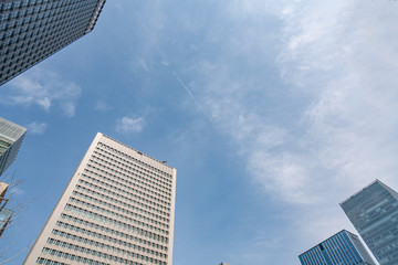 Fototapeta na wymiar Office building in the Marunouchi business district Tokyo, Japan. Near the Tokyo train station.