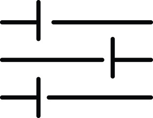 illustration vector icon of volume adjustment