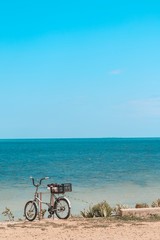 Fototapeta premium bicycle on beach